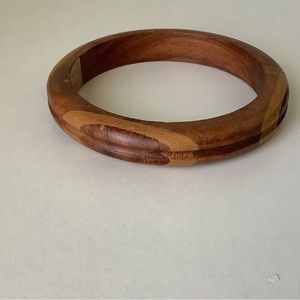 NWOT vintage inlay woodwork multicoloured bangle
